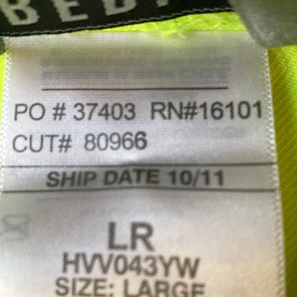 NWOT SAFETY REGULATION VEST. NEVER WORN CLASS 2, LEVEL 2 BERNE SZ LR - Picture 11 of 11